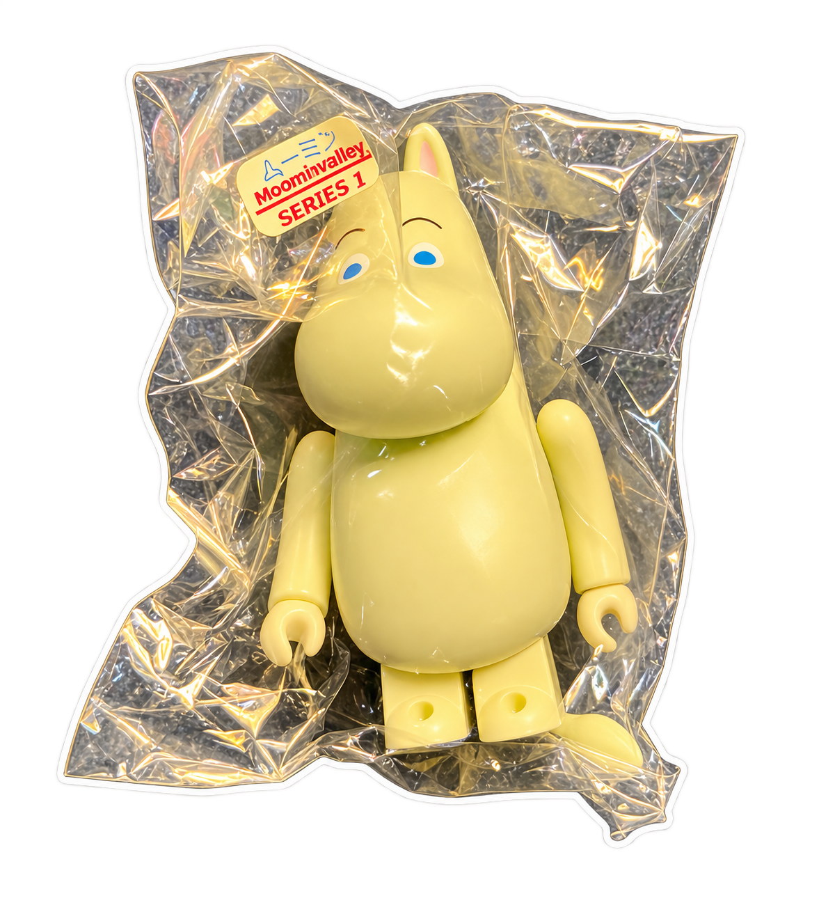 Moomin figure in its original packaging